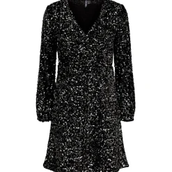PIECES dame kjole PCKAM - Black Silver Online