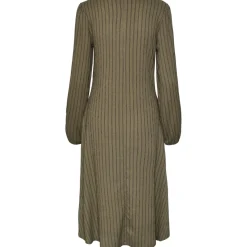 PIECES dame kjole PCLUNA - Deep Lichen Green SKY CAPTAIN Outlet