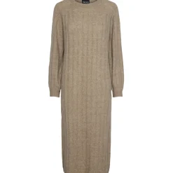 PIECES dame kjole PCMAGGY - Taupe Gray Best
