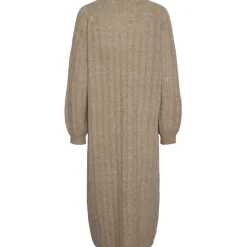 PIECES dame kjole PCMAGGY - Taupe Gray Best