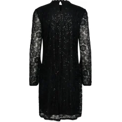 PIECES dame kjole PCOLLINE - Black Clearance