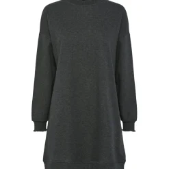 PIECES dame kjole PCPATRICE - Dark Grey Melange SUNDAY MORNING New