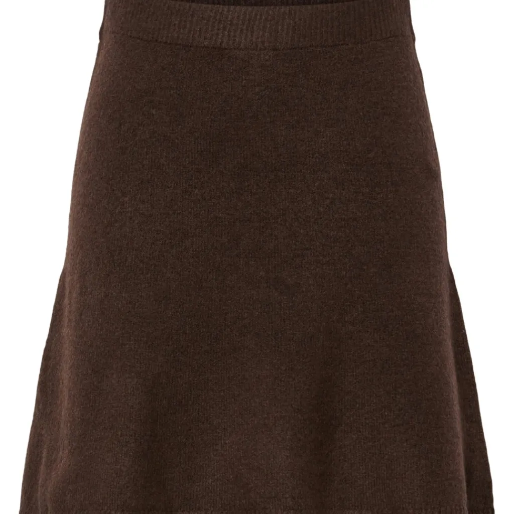 PIECES Dame Nederdel PCJunna - Hot Fudge Melange Discount