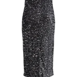 PIECES dame nederdel PCKAM - Magnet Black silver sequins Sale