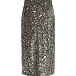 PIECES dame nederdel PCKAM - Morel Silver sequins Hot