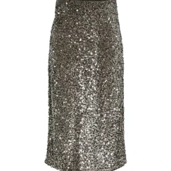PIECES dame nederdel PCKAM - Morel Silver sequins Hot