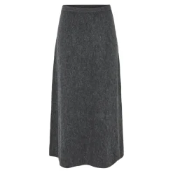 PIECES dame nederdel PCPIKO - Dark grey melange Online