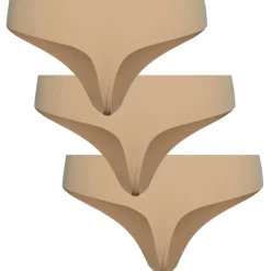 PIECES dame 3-pack thong PCNAMEE - Nude Online