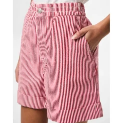 PIECES dame shorts PCALLO - Salsa Cloud dancer stripes Sale