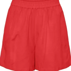 PIECES dame shorts PCMILANO - Poppy Red Best