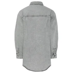 PIECES dame skjorte PCMAISIE - Grey Denim Hot