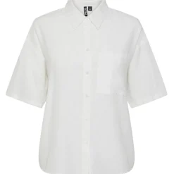 PIECES dame skjorte PCMILANO - Bright White Hot