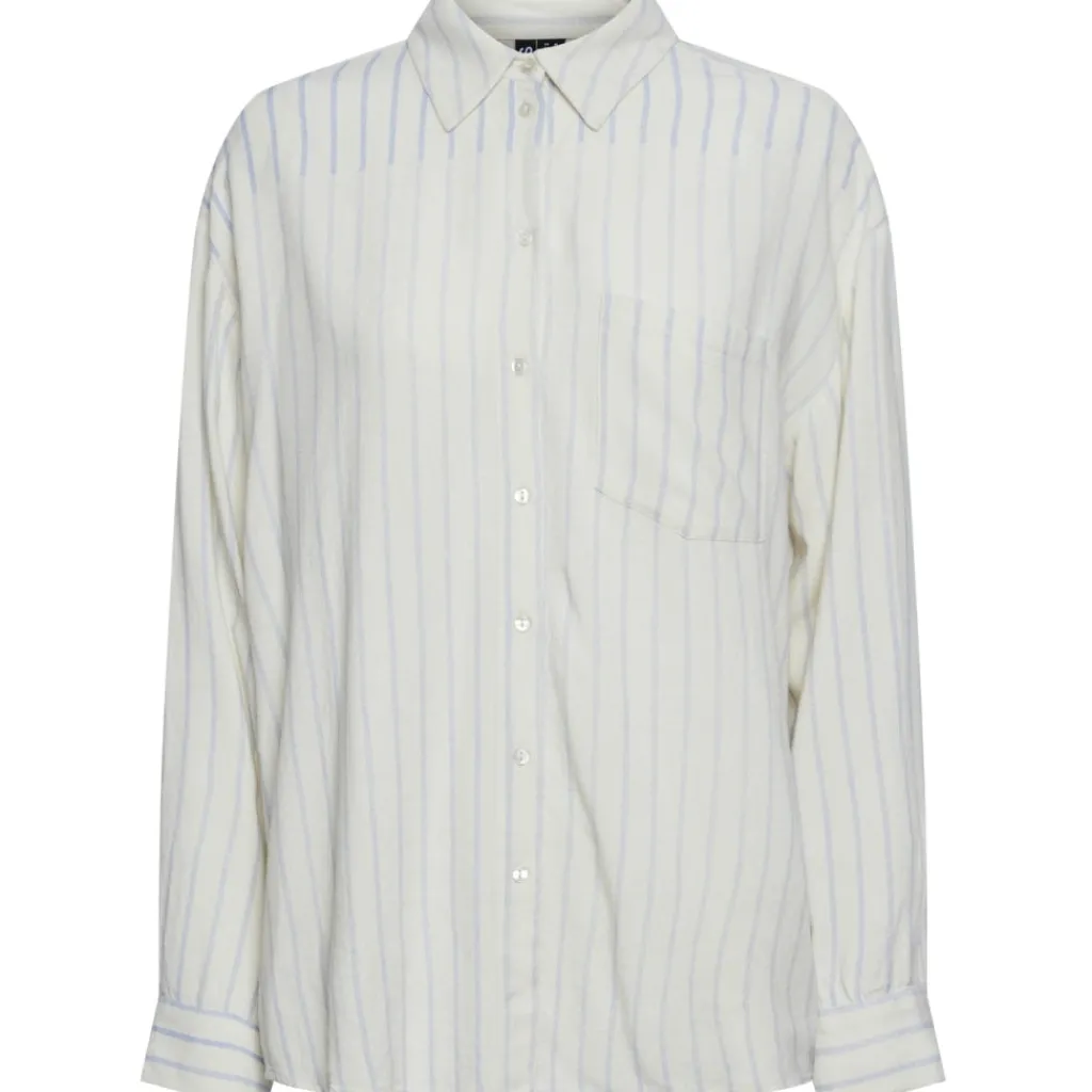 PIECES dame skjorte PCPIA - Birch Hydrangea Outlet