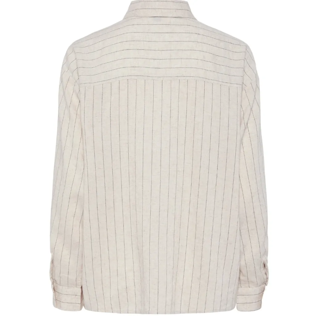 PIECES dame skjorte PCPIA - Birch Stripes black Best