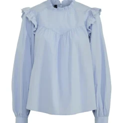 PIECES dame skjorte PCVELA - Cashmere Blue Online
