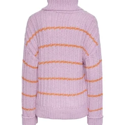 PIECES dame strik PCALEXANDRA - Pastel Lavender PERSIMMON ORANGE Sale