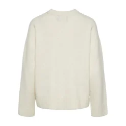 PIECES dame strik PCANA - Whitecap Gray Sale