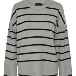 PIECES dame strik PCMATHILDE - Medium Grey Melange BLACK Sale