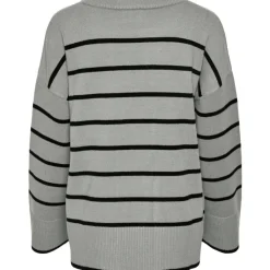 PIECES dame strik PCMATHILDE - Medium Grey Melange BLACK Sale