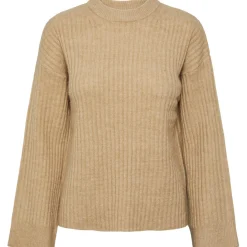 PIECES dame strik PCSALLA - White Pepper Online