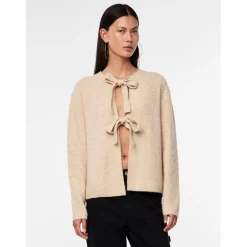 PIECES dame strik PCSILLY - White Pepper MELANGE Discount