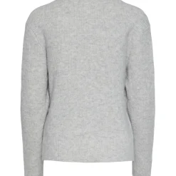 PIECES dame strik PCSILLY - Light Grey Sale