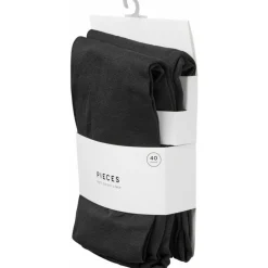 PIECES dame strømpebukser 40 DEN PCNEW NIKOLINE - Black