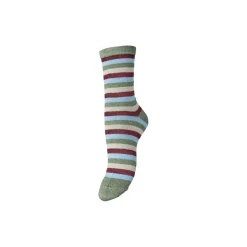 PIECES dame strømper PCSEBBY - Deep Lichen Green Outlet