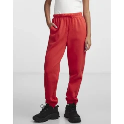 PIECES dame sweatpants PCCHILLI - Poppy Red Outlet