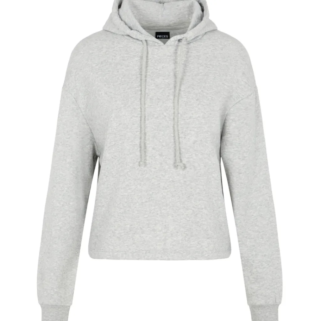 PIECES Dame sweatshirt PCCHILLI - Light Grey Melange New