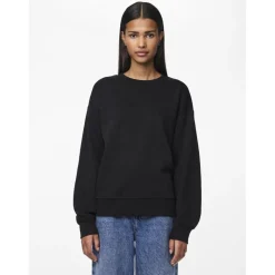 PIECES dame sweatshirt PCCHILLI - Black Discount