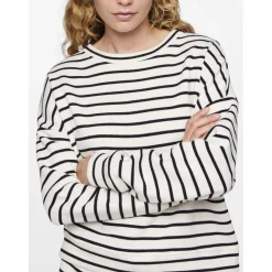 PIECES dame sweatshirt PCCHILLI - Cloud Dancer Black