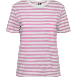 PIECES dame tee PCRIA - Pastel Lavender BRIGHT WHITE Clearance