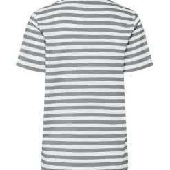 PIECES dame tee PCRIA - Ultimate Grey BRIGHT WHITE