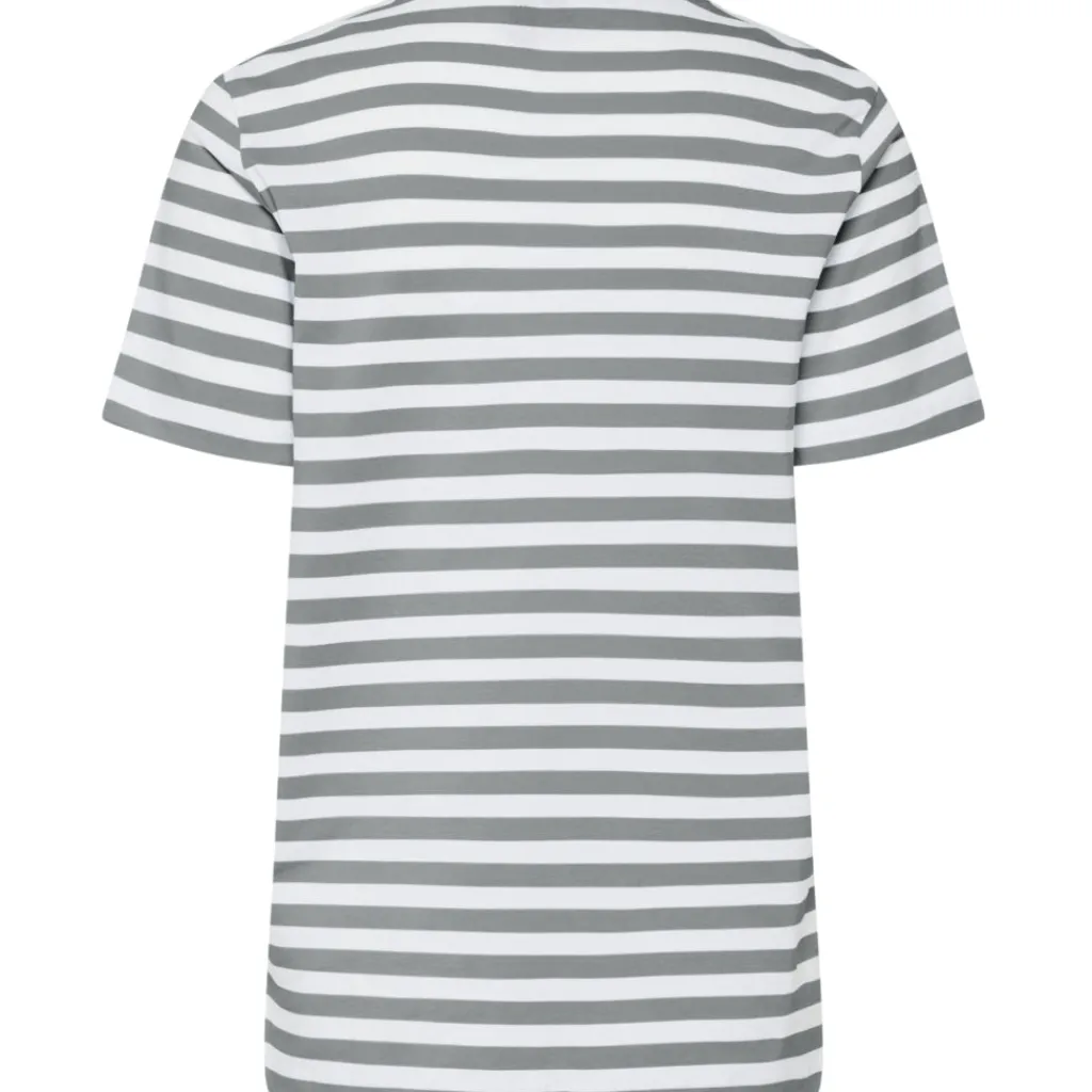 PIECES dame tee PCRIA - Ultimate Grey BRIGHT WHITE