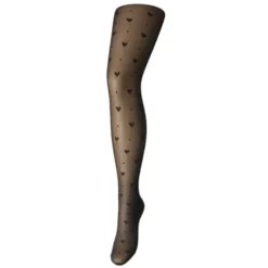 PIECES dame tights PCNIA - BLACK HEART Discount