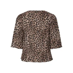 PIECES dame top PCAMBER - Black Leo New