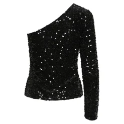 PIECES dame top PCKAM - Black Black sequins Sale
