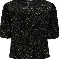 PIECES dame top PCKAM - Black Silver Online