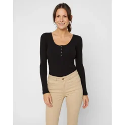 PIECES dame top PCKITTE - Black Outlet