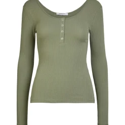 PIECES dame top PCKITTE - Deep Lichen Green