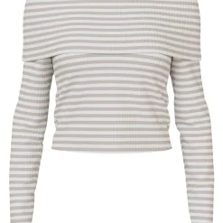 PIECES dame top PCLAYA - Bright White Silver gray Sale