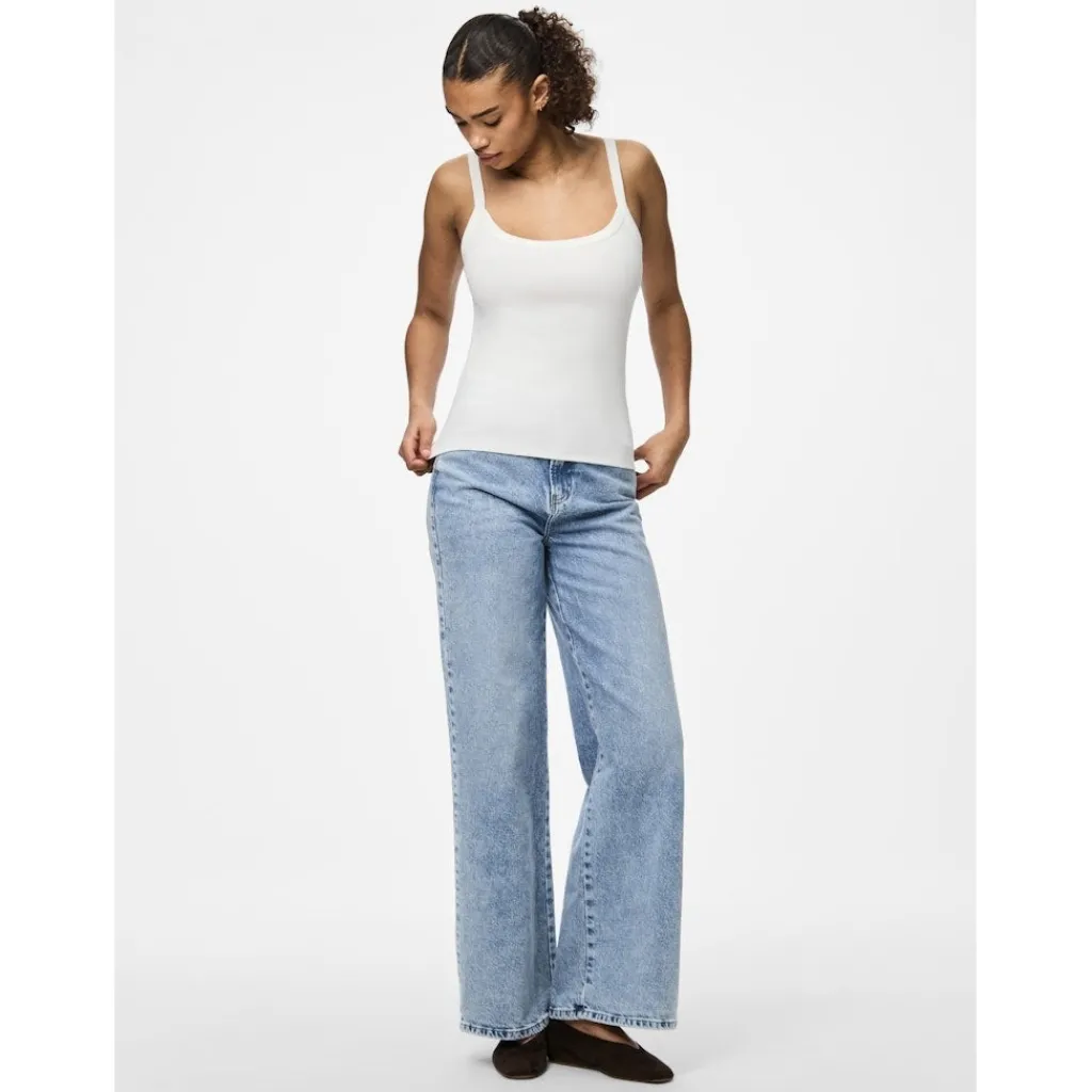 PIECES dame top PCMAY - Bright White Online