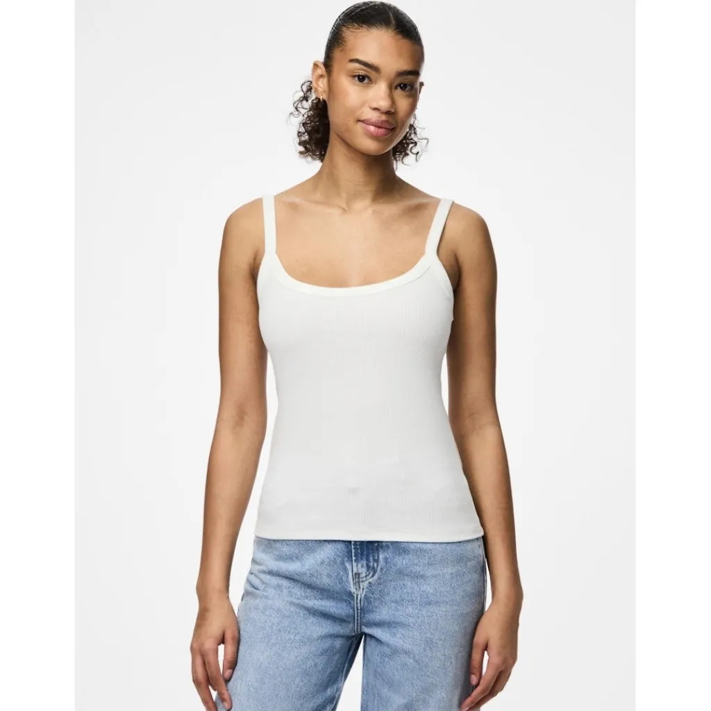 PIECES dame top PCMAY - Bright White Online