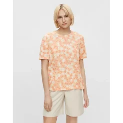 PIECES dame top PCNYA - Apricot Clearance