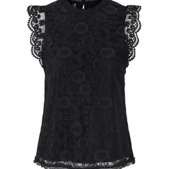 PIECES dame top PCOLLINE - Black Discount