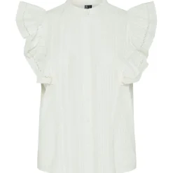 PIECES dame top PCSIKKA - Cloud Dancer Best