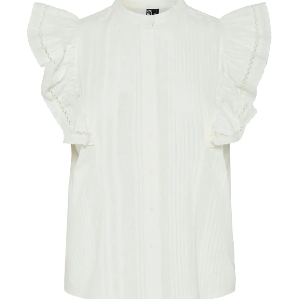 PIECES dame top PCSIKKA - Cloud Dancer Best