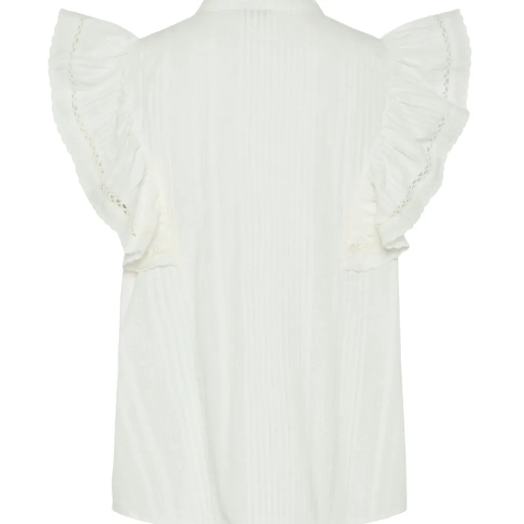 PIECES dame top PCSIKKA - Cloud Dancer Best