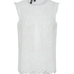 PIECES dame top PCVILDE - Bright White Online